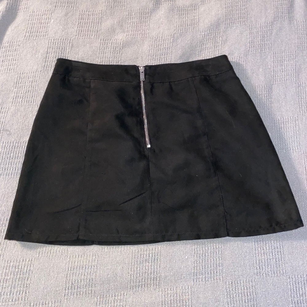 Black mini skirt